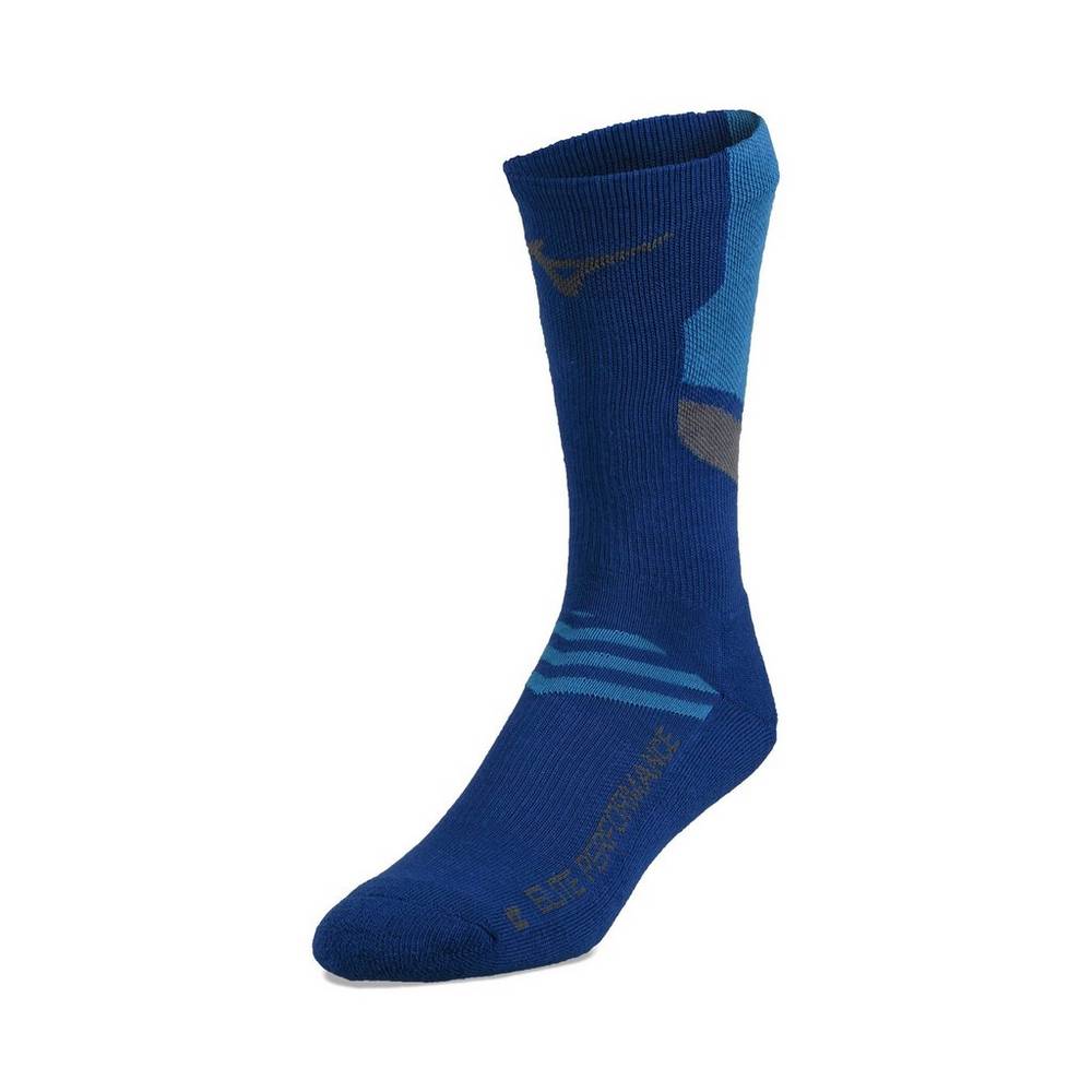 Mizuno Men's RUNBIRD® Crew Volleyball Socks Royal (480189-ADO)